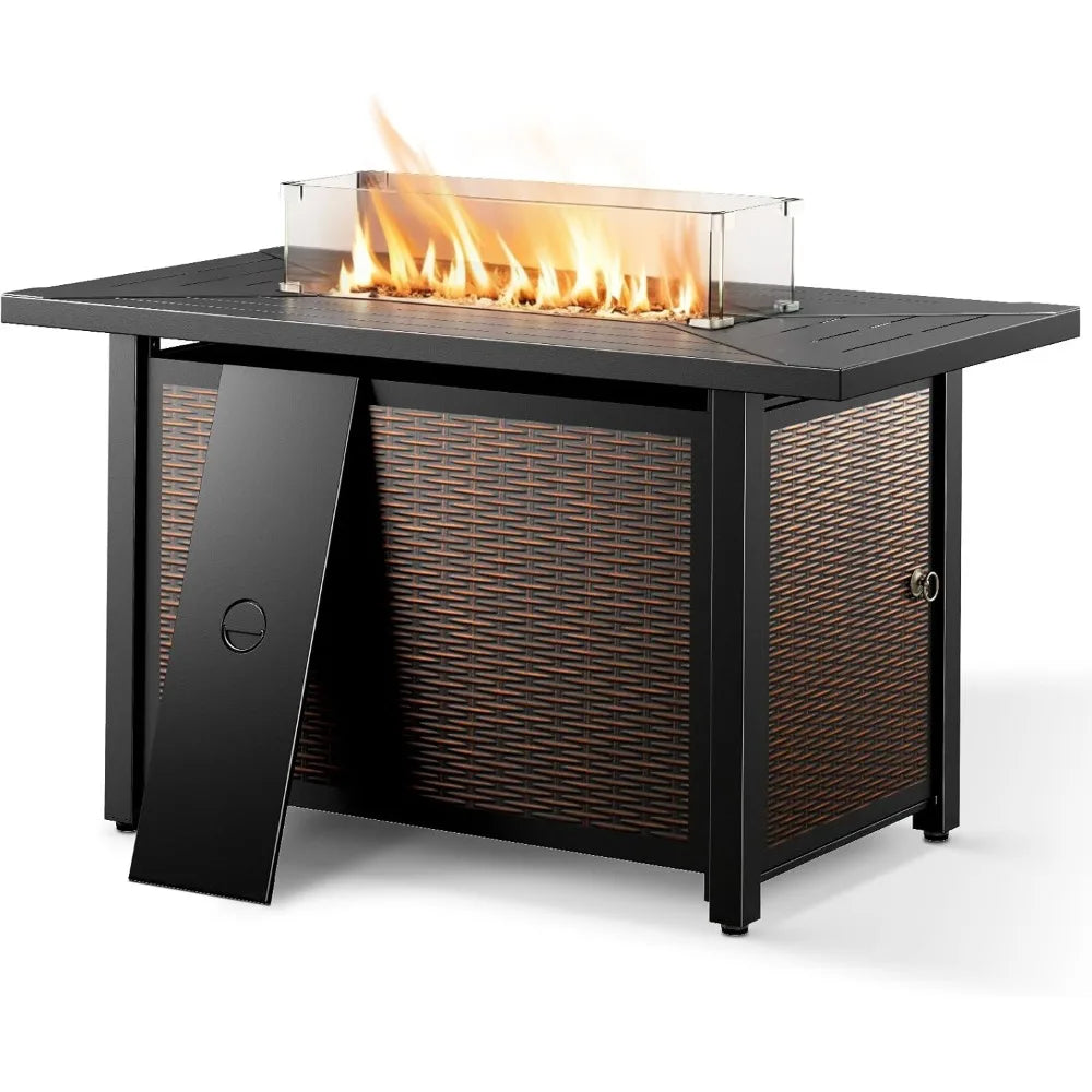 Outdoor Fire Table 43in Fire Pit Table 50000 BTU Propane