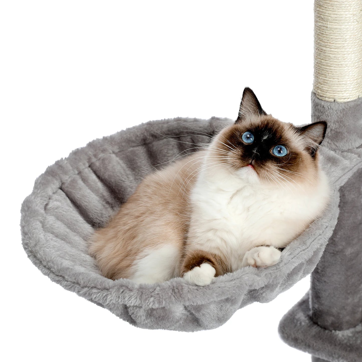 Cat Tree Scratching Post Climbing Tree w Hammock Bed XLg Perch w Ball