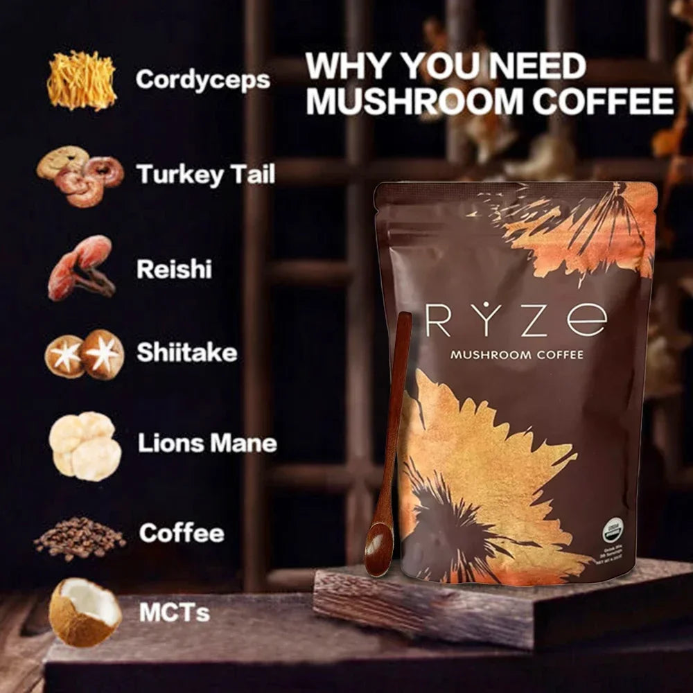 Organic Mushroom Coffee - Focus, Concentration, Energy Pack