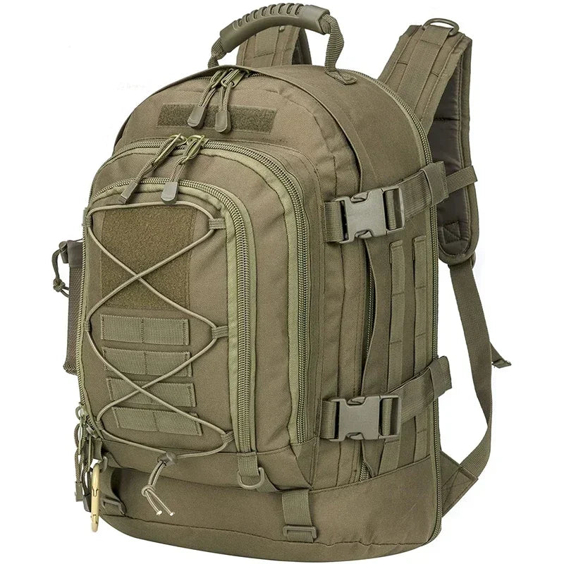 LQARMY 60L Military Tactical Backpack Molle Rucksack Outdoor