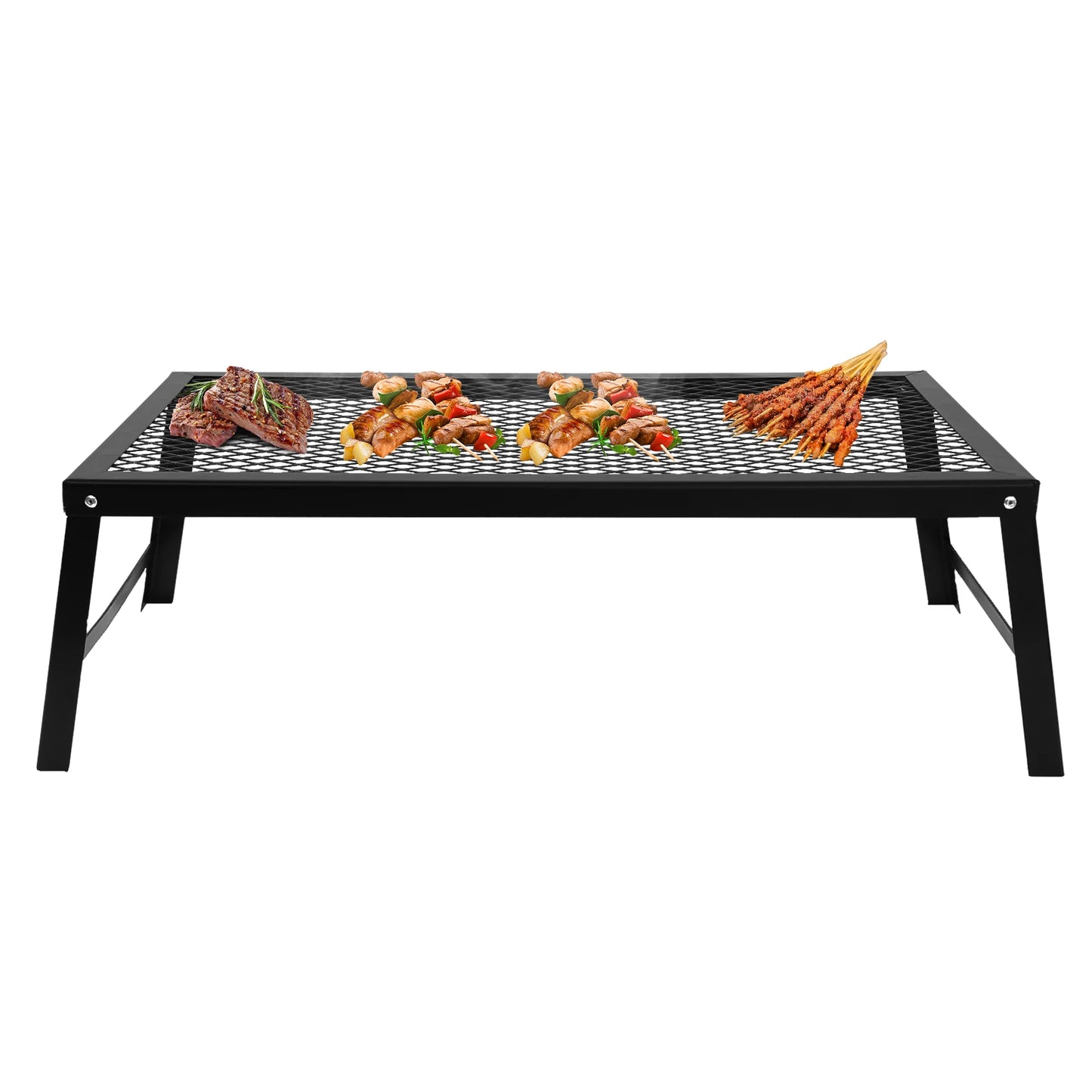 Folding Camping Grill 55*30*18cm Foldable Grill Rack Portable