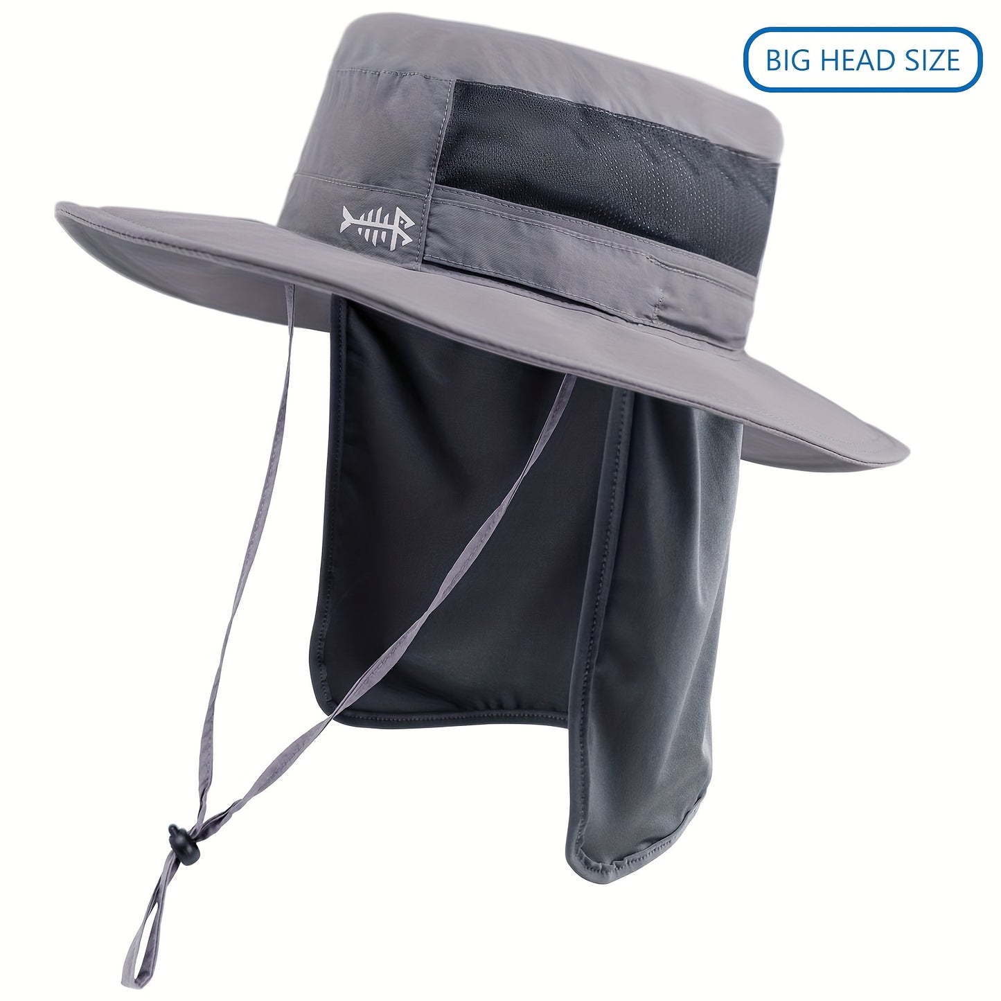 Bassdash UPF 50+ UV Protection Bucket Hat Water Resistant with Detachable Neck Flap
