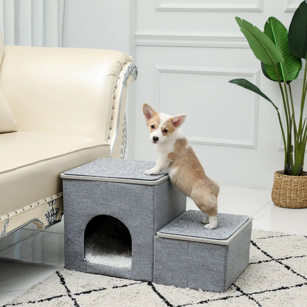 Multi-Level Stairs for Dog Cat Tree Condo Sisal Scratching Posts Bed