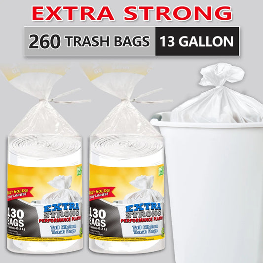 Xtratuff Tall Kitchen Trash Bags 13 Gallon 390 BPA Free