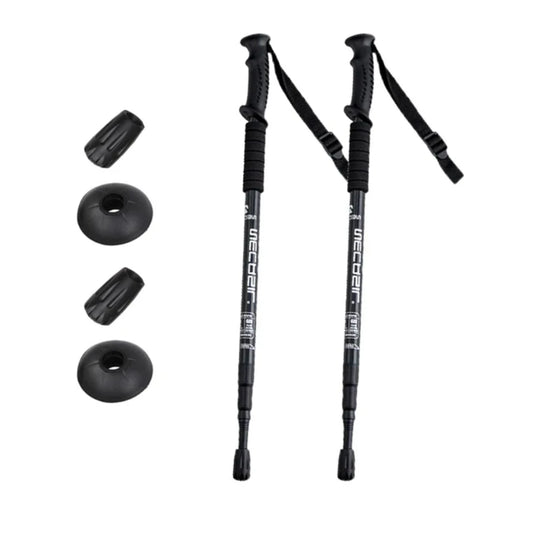 Aluminium Alloy Trekking Poles Ultralight Adjustable Hiking Canes