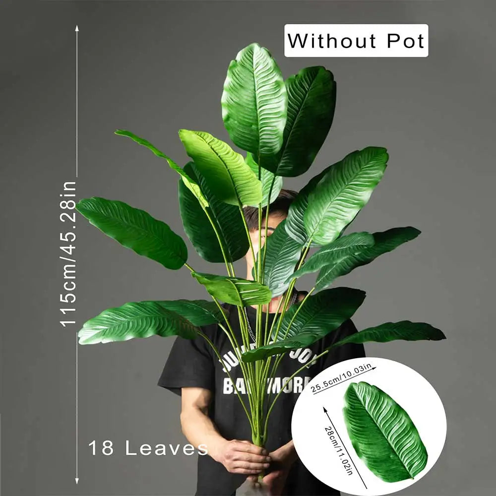 85-115cm Large Artificial Plants Bird of Paradise Tree