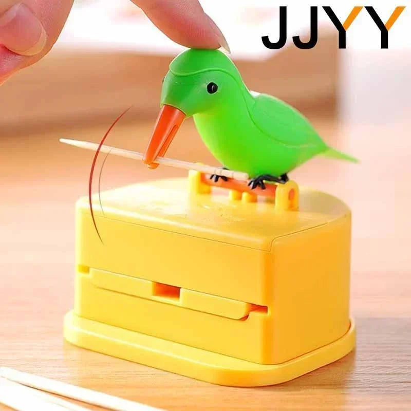 Creative Bird-shaped Toothpick Storage Box Automatic Dispenser