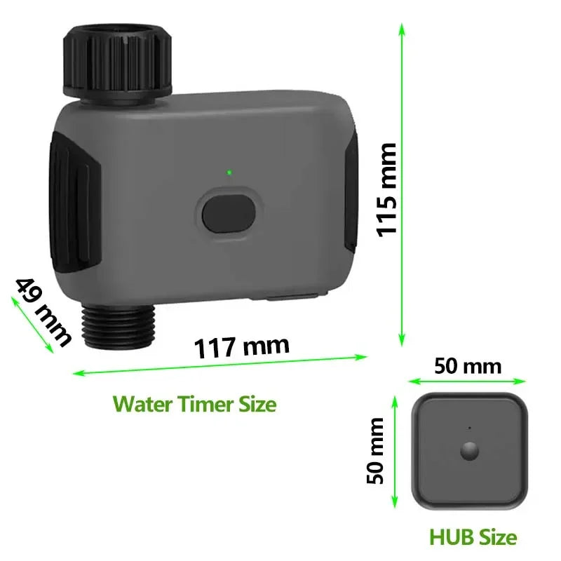 Battery Powered Garden Smart Irrigation Wifi Auto Water Timer Smart Life App Wifi