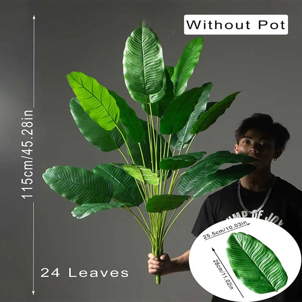 85-115cm Large Artificial Plants Bird of Paradise Tree