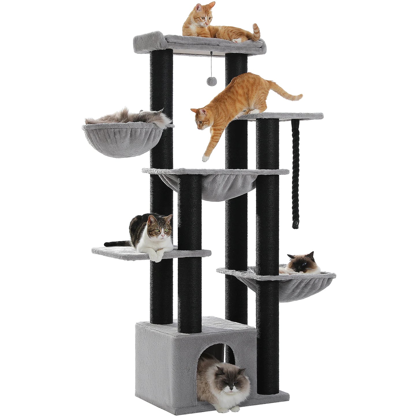 Big Cat Tree for Large Cats Robust Cat Tower with Perch