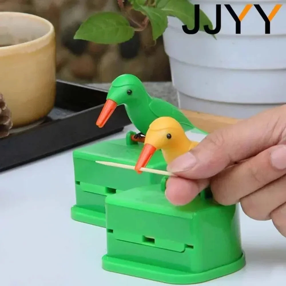 Creative Bird-shaped Toothpick Storage Box Automatic Dispenser