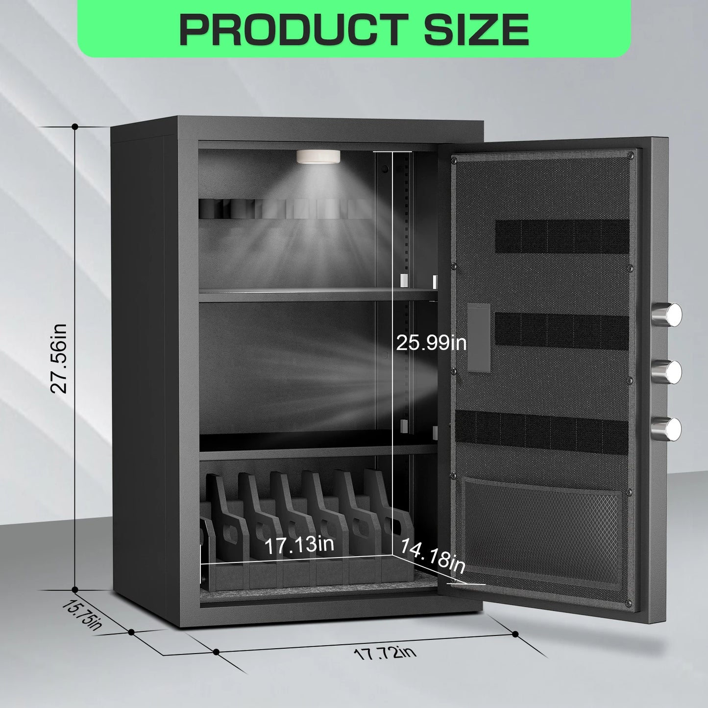 6.0 Cub Unassembled Extra Large Safe Digital Backlit Keypad