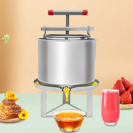 13L Manual Honey Extractor Stainless Steel Juice Squeeze Tool