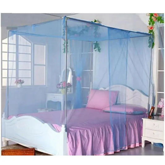 2024 Summer Home Mosquito Nets 4 Corner Bed Canopy Net