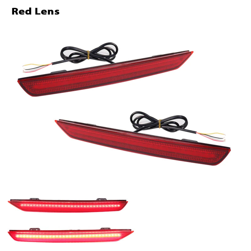 2pcs Red Rear Reflector Lights For Honda Odyssey 2011-2017