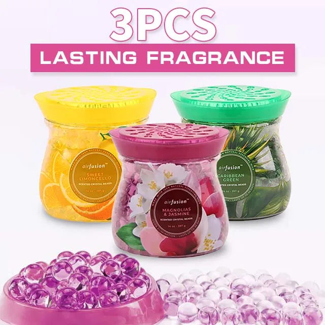 Odor Eliminator Gel Crystal Bead Gel for Home Bathrooms Cars Boats 14 Oz 3 Pcs