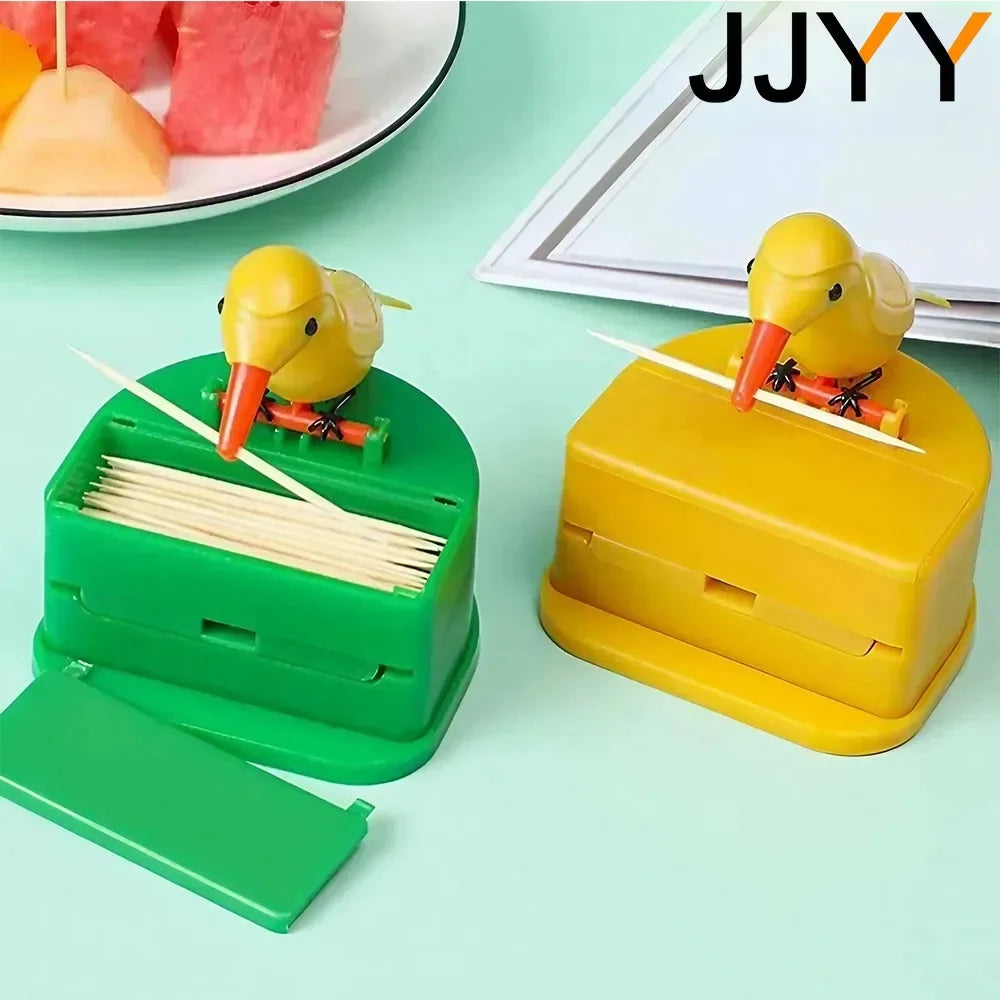 Creative Bird-shaped Toothpick Storage Box Automatic Dispenser