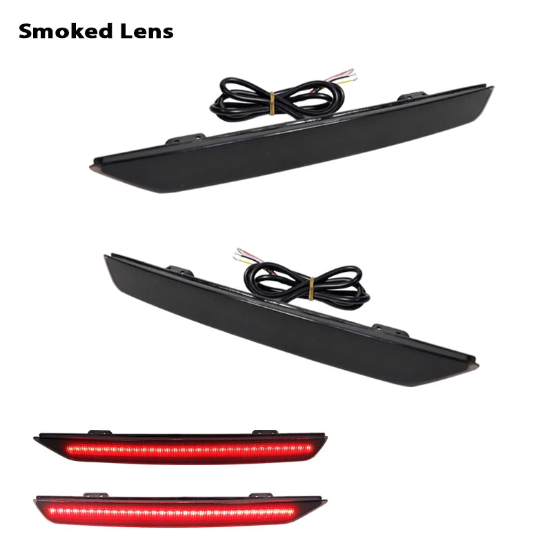 2pcs Red Rear Reflector Lights For Honda Odyssey 2011-2017