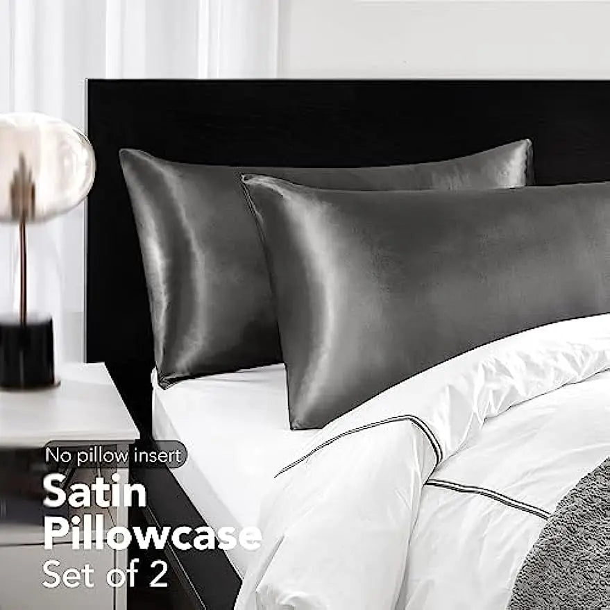 2pcs Satin Silk Pillowcase for Hair and Skin, Super Soft