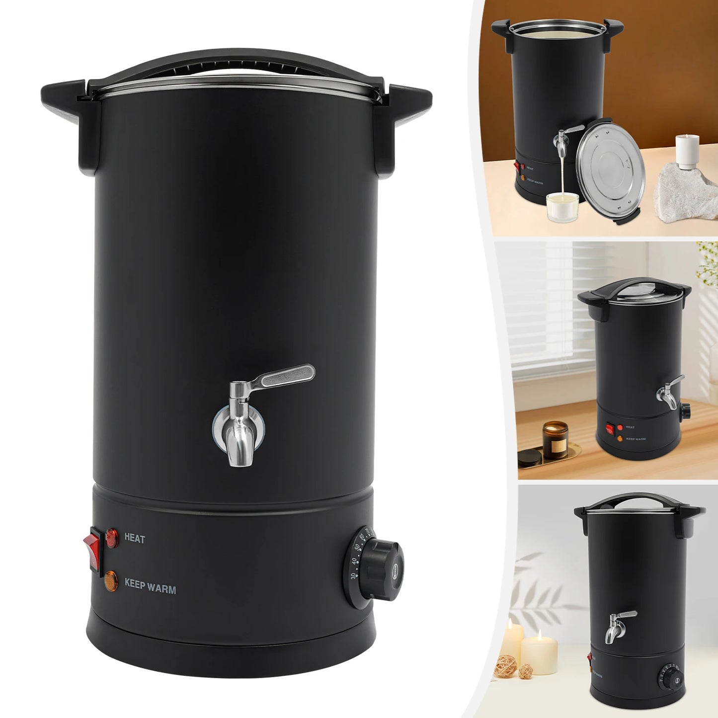 Professional Wax Melting Furnace 8/10/12/15L for Candle Making