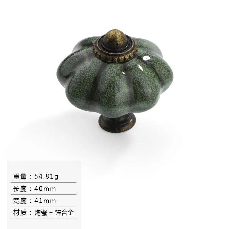 Ceramic Drawer Handle Single Hole Small Circular Colored Handle