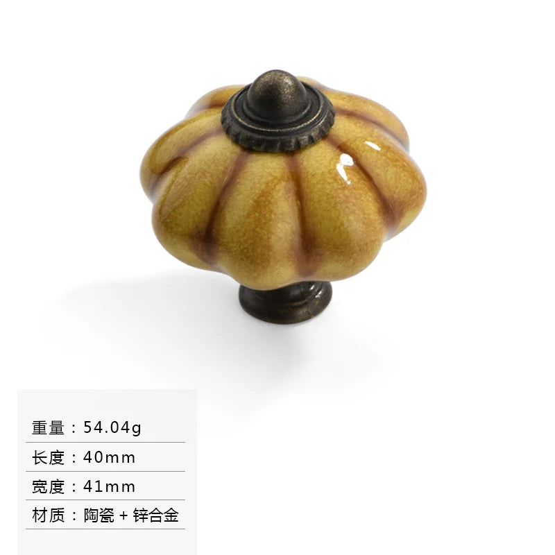 Ceramic Drawer Handle Single Hole Small Circular Colored Handle