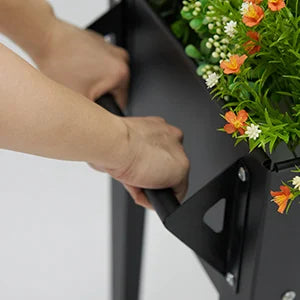 Raised Garden Bed with Wheels Anti-Rust Steel Planter Box