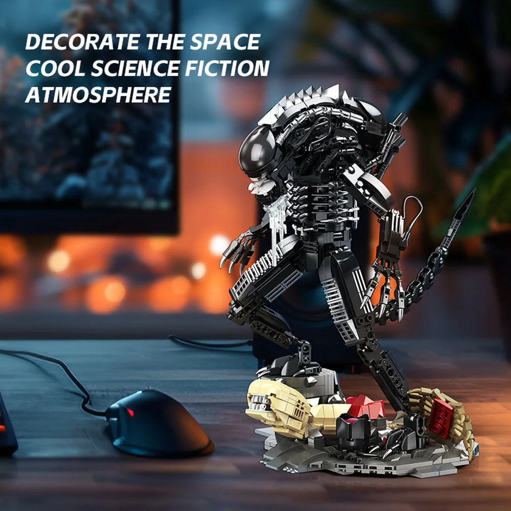 In Stock Battle Robot Alien Building Block Xenomorph Toy 882pcs