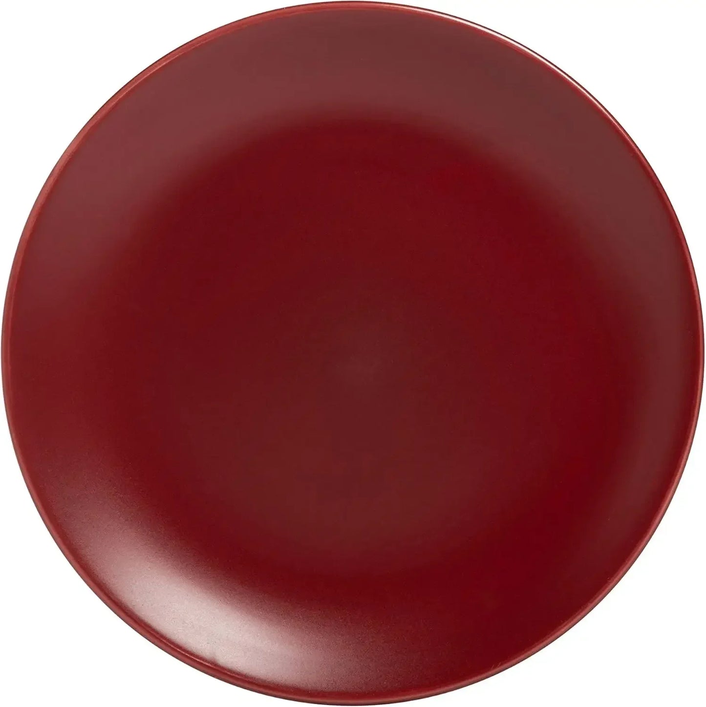 10 Wazee Matte Coupe Dinnerware Set, 16 Pc, Red Color