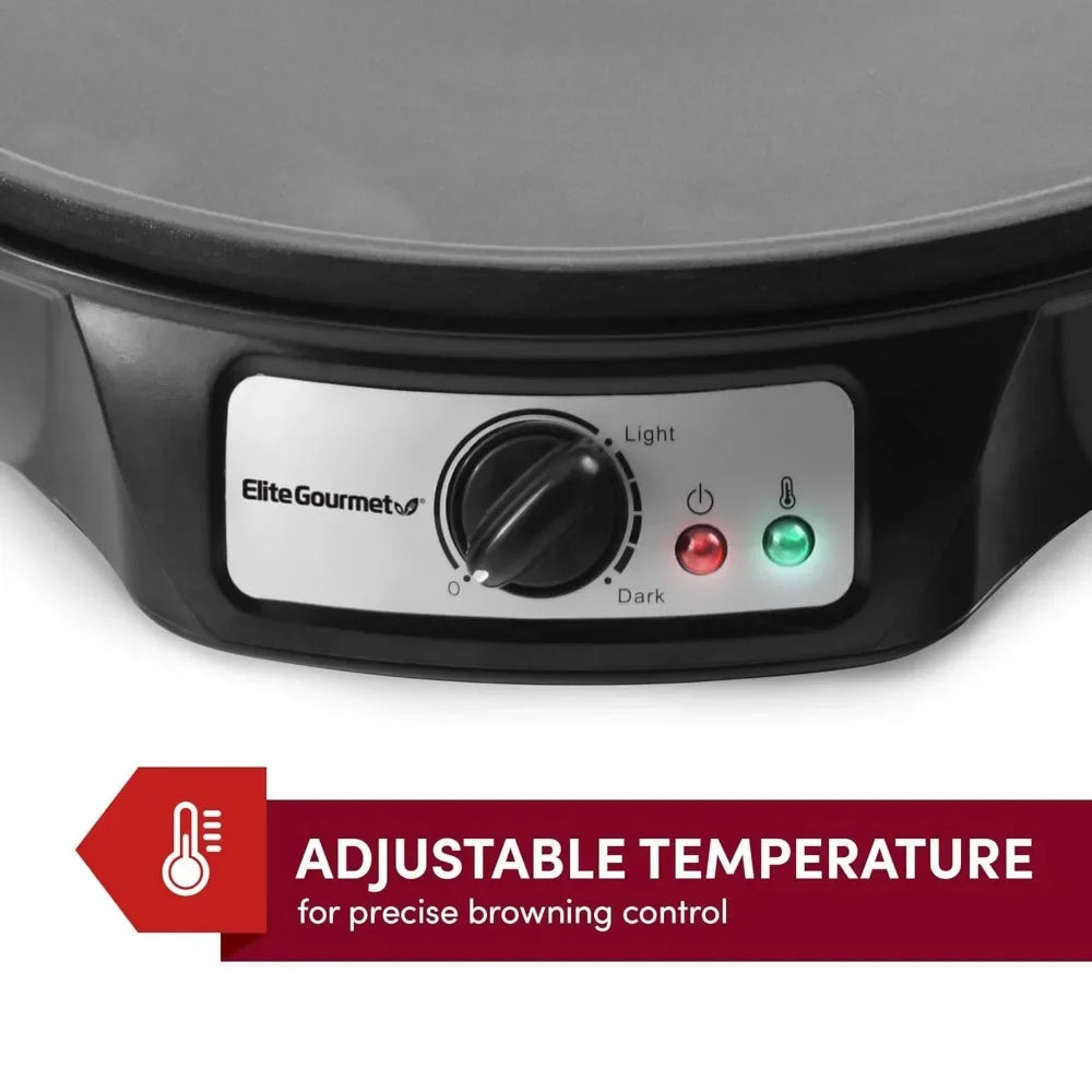 Electric Crepe Pancake Maker Non-stick Griddle 12 Inch