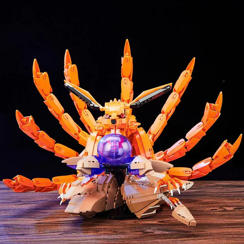 Anime Nine-Tailed Fox Mythical Animals Kits 1480pcs Building Bricks Blocks Toys Gifts