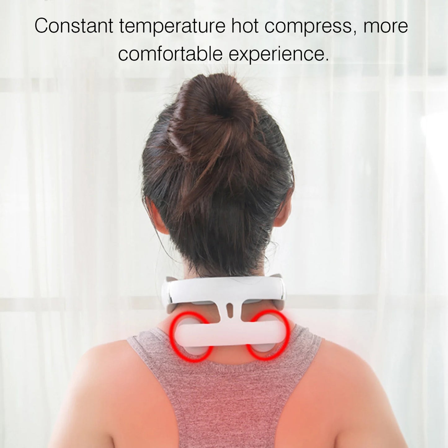 Electric Massager for Neck Shoulder Pain Relief USB 4 Heads