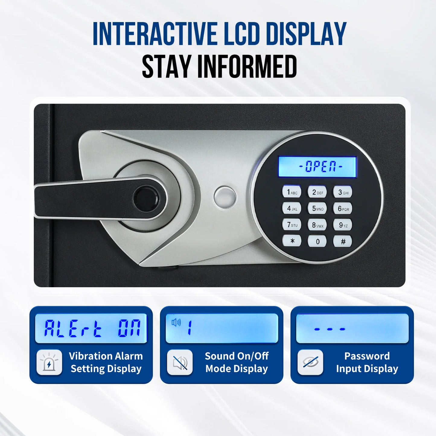 SF0605 19.69 Inch Fingerprint Locks Safe Large Capacity Deposit Box