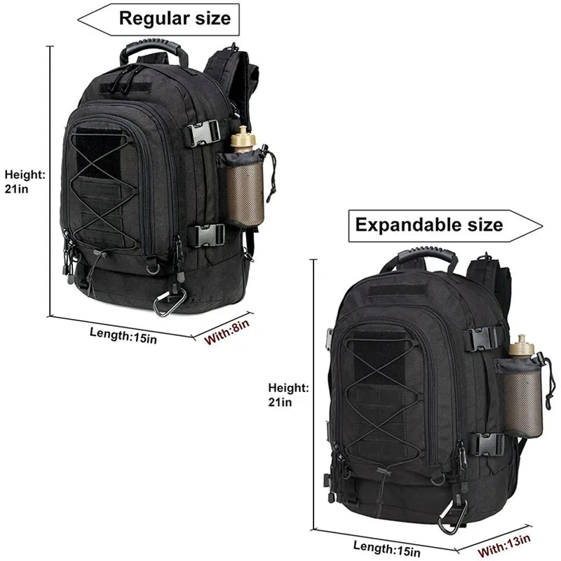 LQARMY 60L Military Tactical Backpack Molle Rucksack Outdoor