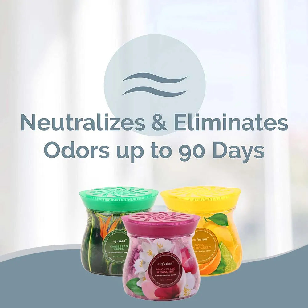 Odor Eliminator Gel Crystal Bead Gel for Home Bathrooms Cars Boats 14 Oz 3 Pcs