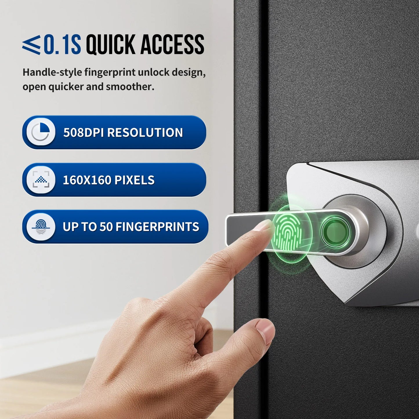 SF0605 19.69 Inch Fingerprint Locks Safe Large Capacity Deposit Box