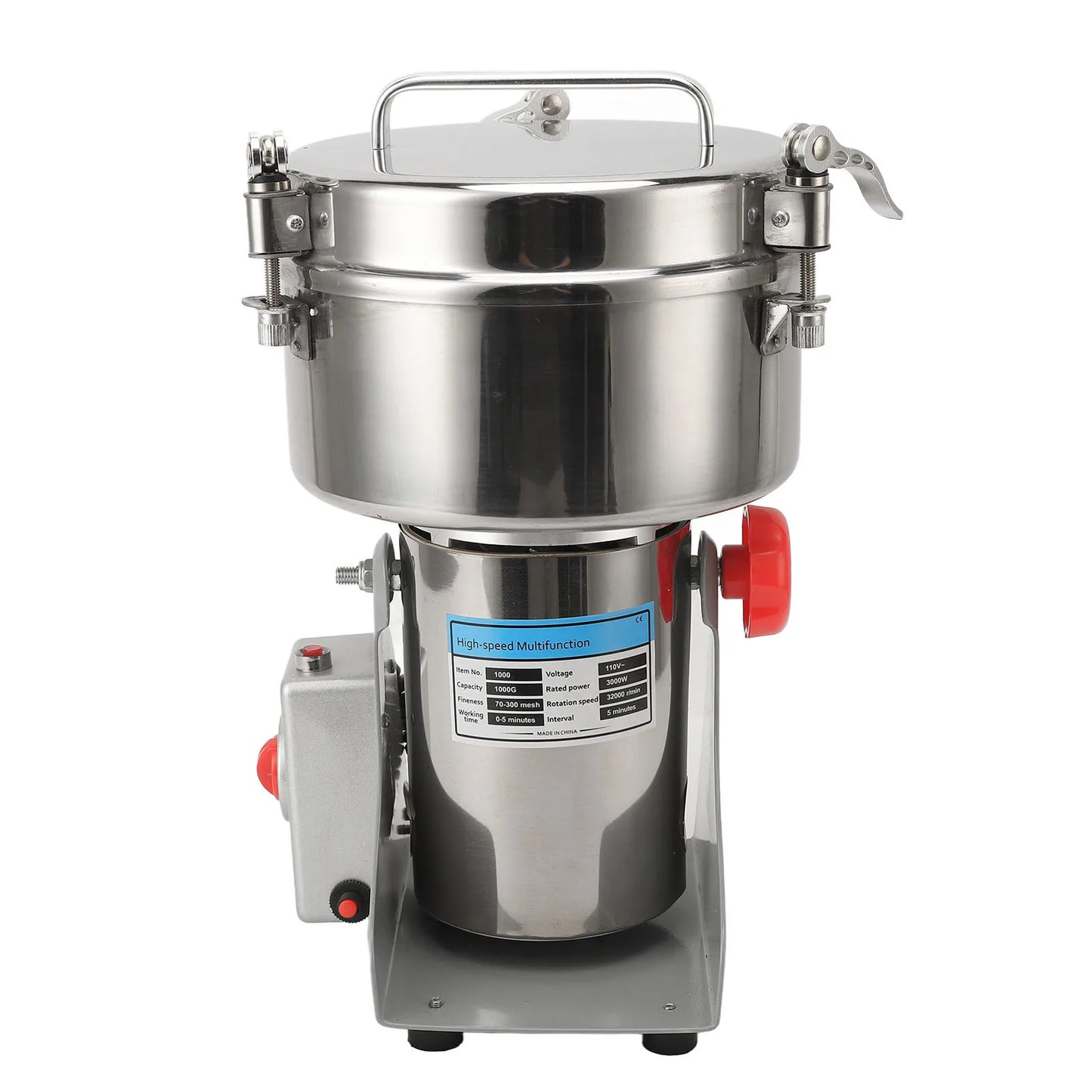 1000g Electric High Speed Grain Mill Grinder for Spices