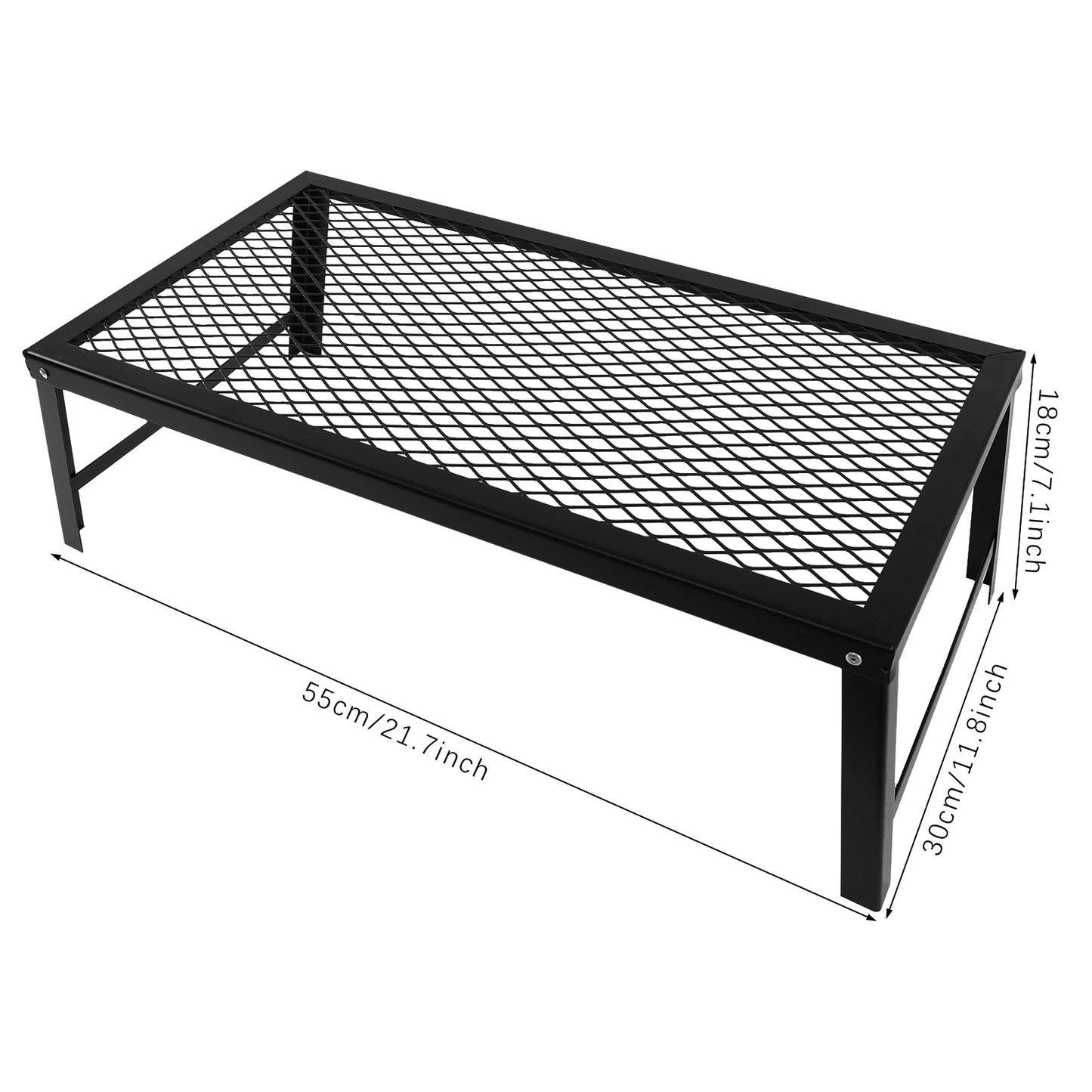 Folding Camping Grill 55*30*18cm Foldable Grill Rack Portable