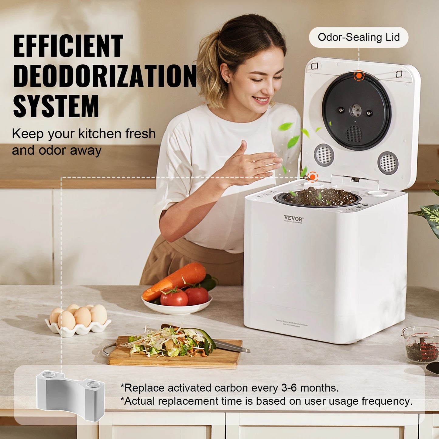VEVOR 5 L Electric Composter Food Recycler For Natural Fertilizer
