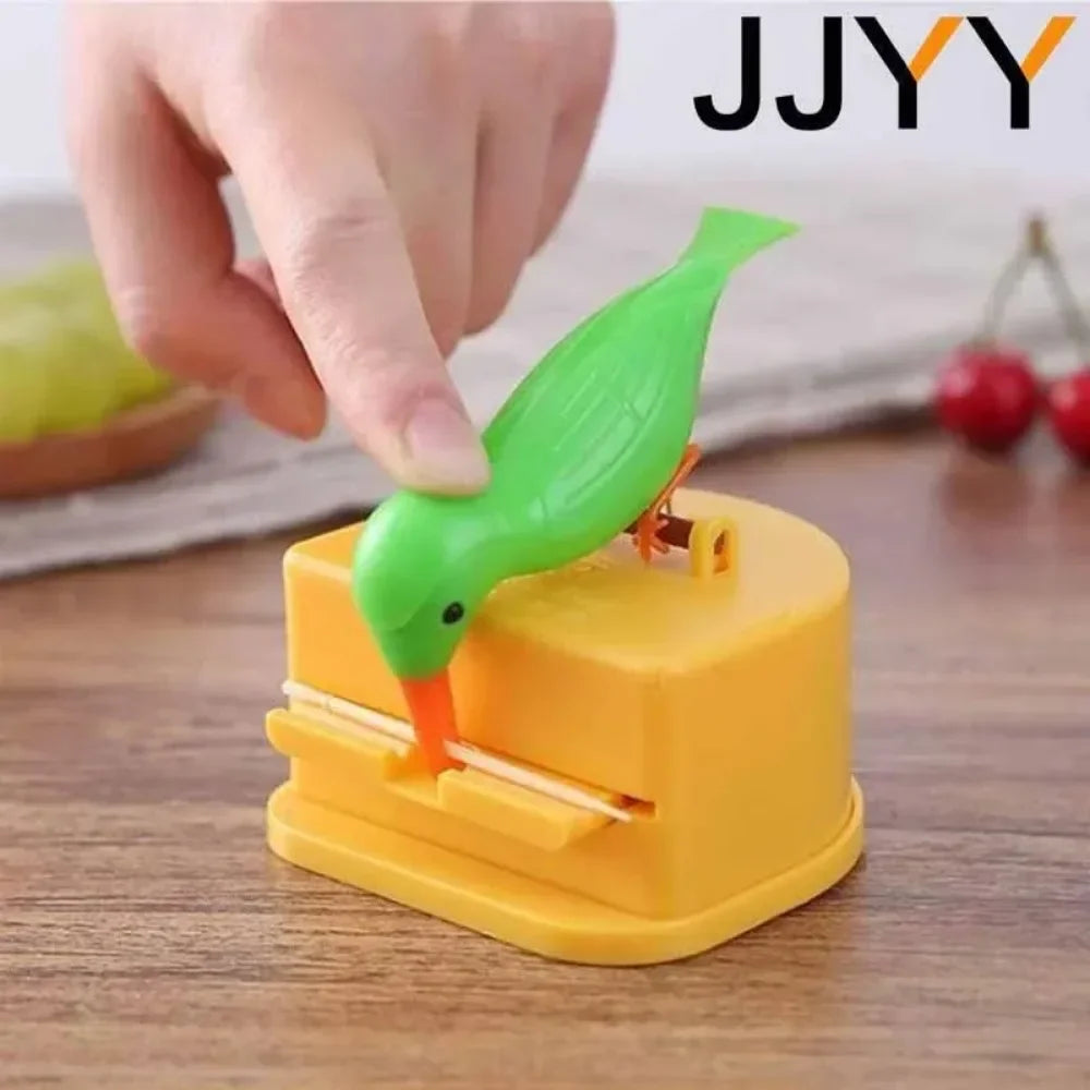 Creative Bird-shaped Toothpick Storage Box Automatic Dispenser