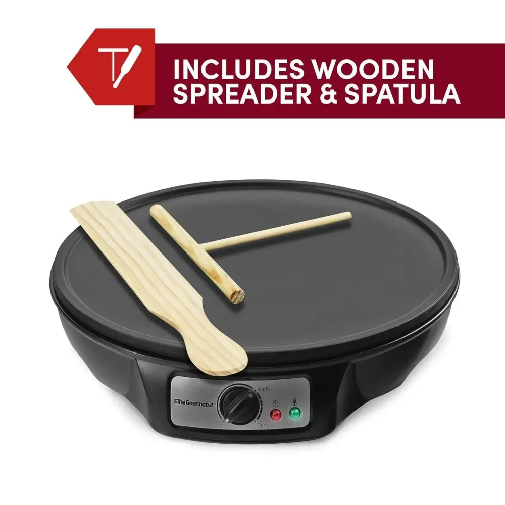 Electric Crepe Pancake Maker Non-stick Griddle 12 Inch