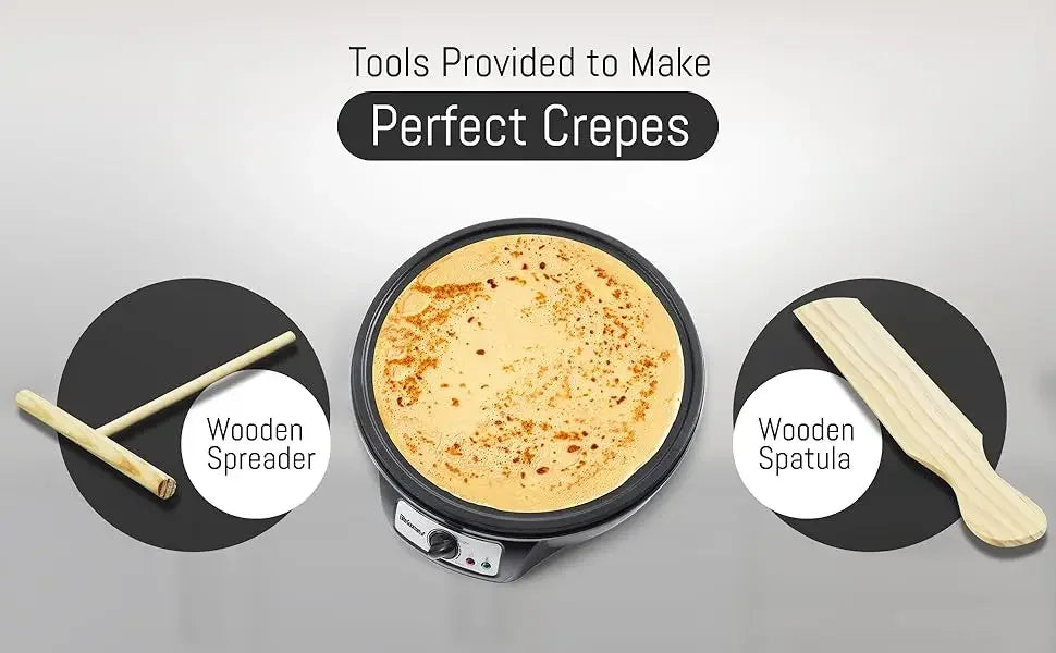 Electric Crepe Pancake Maker Non-stick Griddle 12 Inch