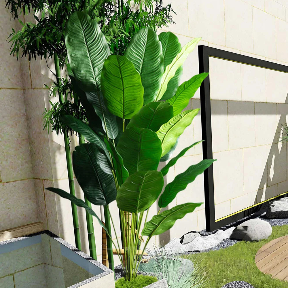 85-115cm Large Artificial Plants Bird of Paradise Tree