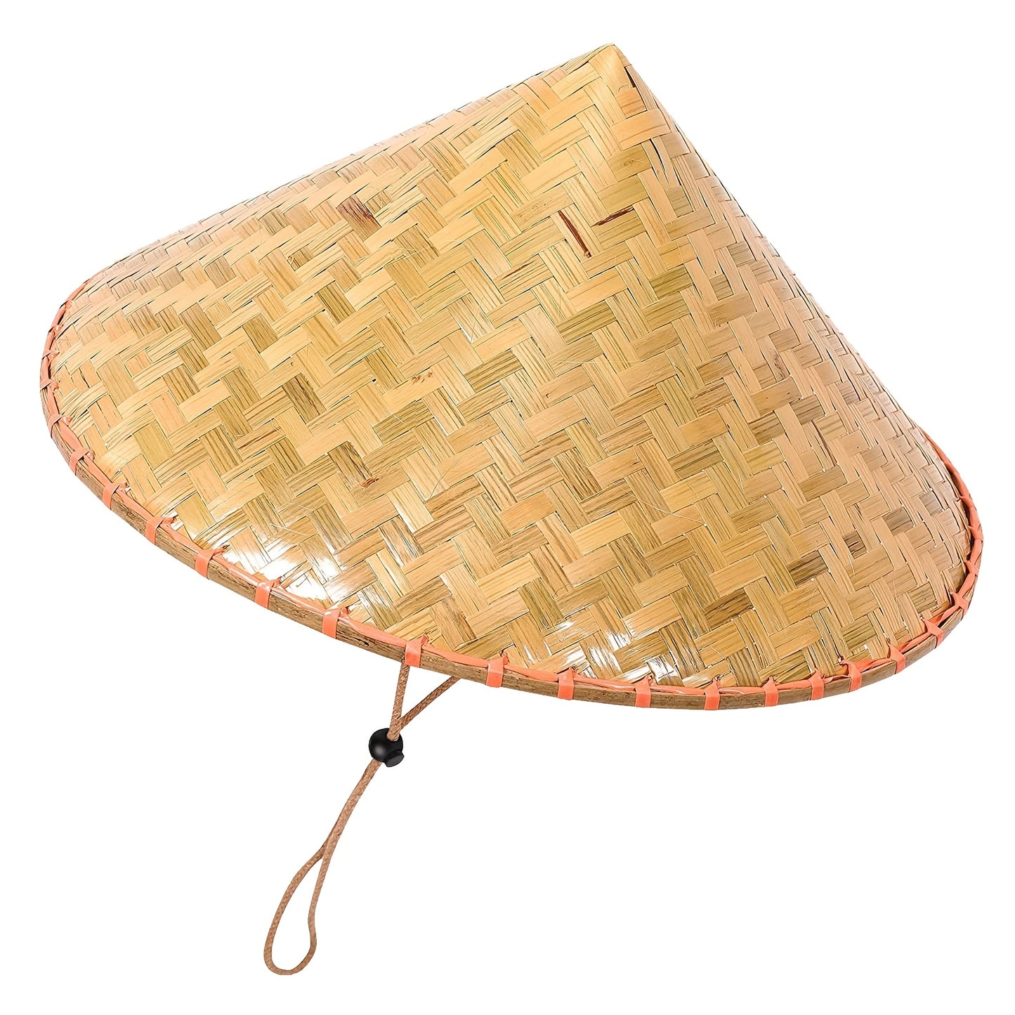 Boho Ethnic Handmade Bamboo Straw Hat, Crochet Weave