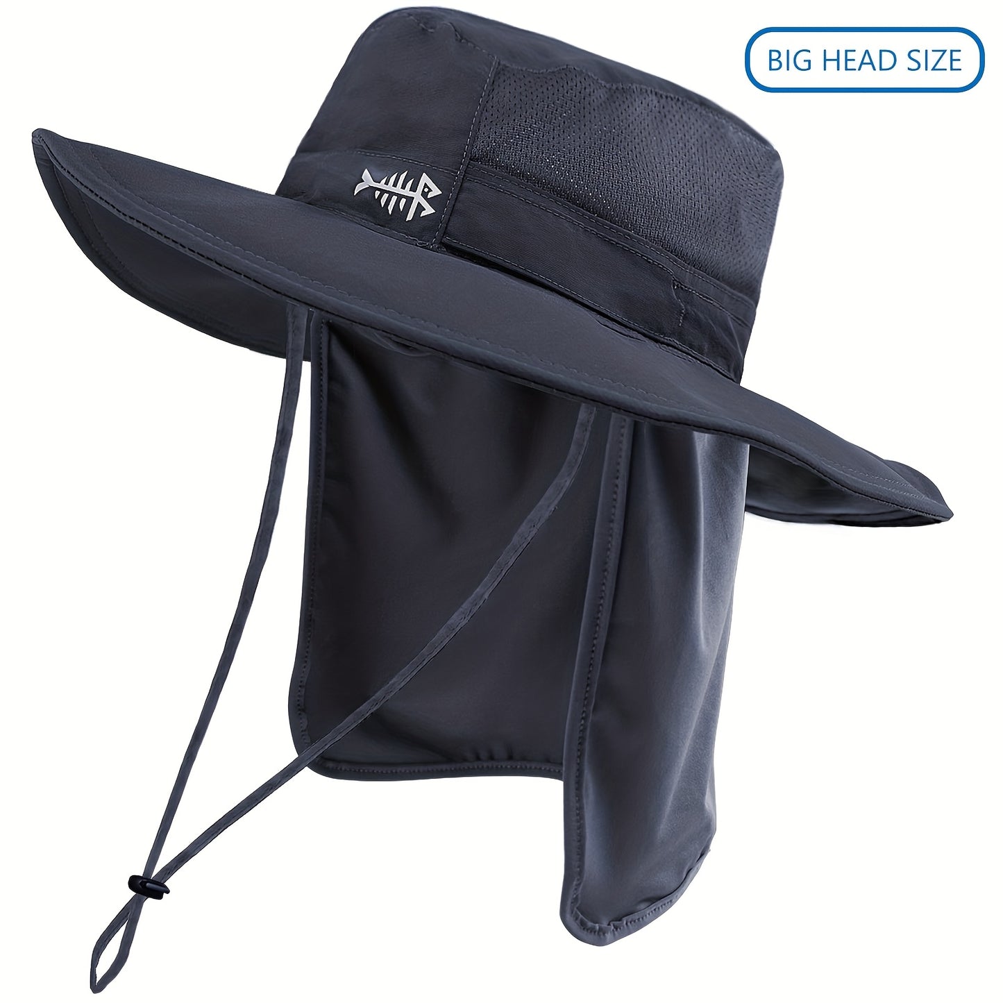 Bassdash UPF 50+ UV Protection Bucket Hat Water Resistant with Detachable Neck Flap
