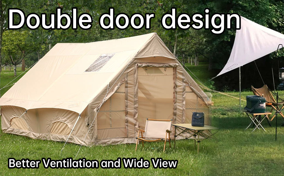 Inflatable Tents With Hand Pump, Easy Setup Portable Tent