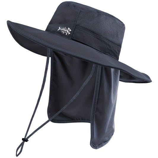 Bassdash UPF 50+ UV Protection Bucket Hat Water Resistant with Detachable Neck Flap